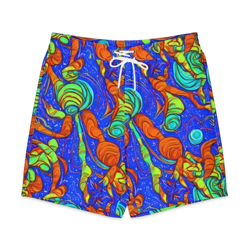 Kinetic Tropics on a Men's Board Shorts