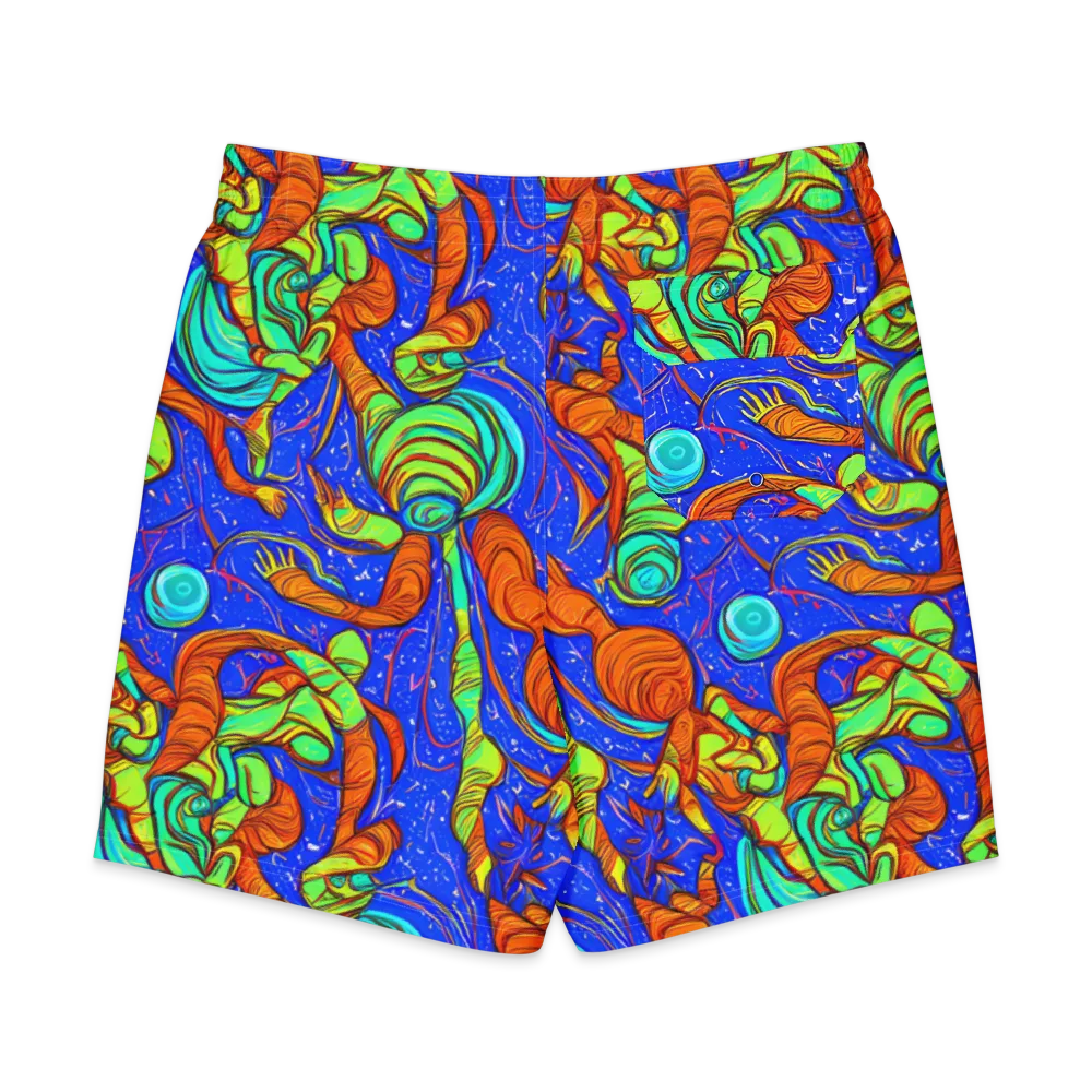 Kinetic Tropics on Men's Board Shorts — Back