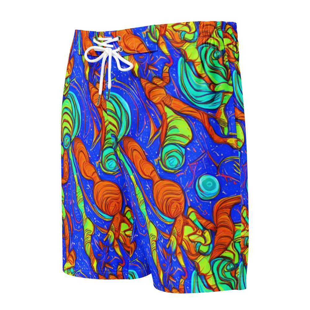 Kinetic Tropics on Men's Board Shorts — Front