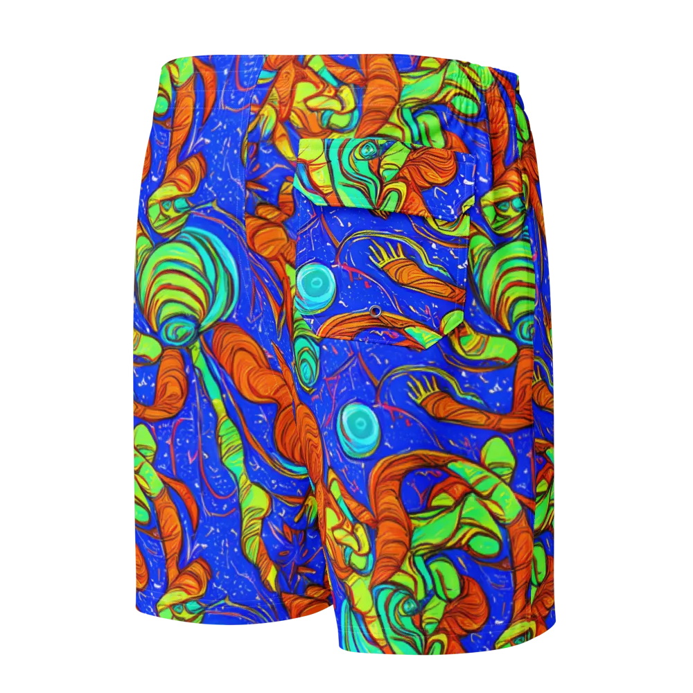 Kinetic Tropics on Men's Board Shorts — Back