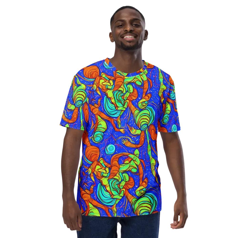 Kinetic Tropics on Men's Crew Neck T-Shirt — Front