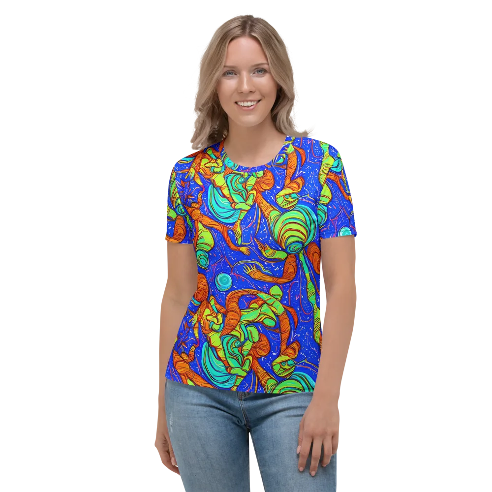Kinetic Tropics on Women's Crew Neck T-Shirt — Front