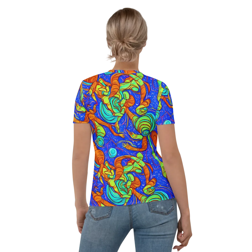 Kinetic Tropics on Women's Crew Neck T-Shirt — Back
