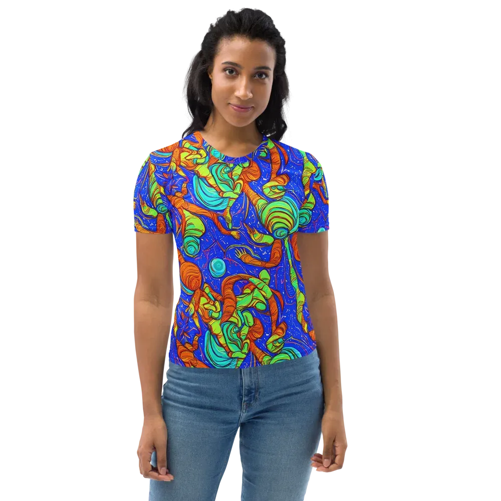 Kinetic Tropics on Women's Crew Neck T-Shirt — Front