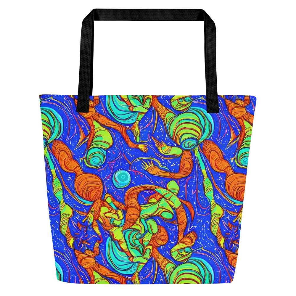 Kinetic Tropics on Large Tote Bag W/ Pocket — Front