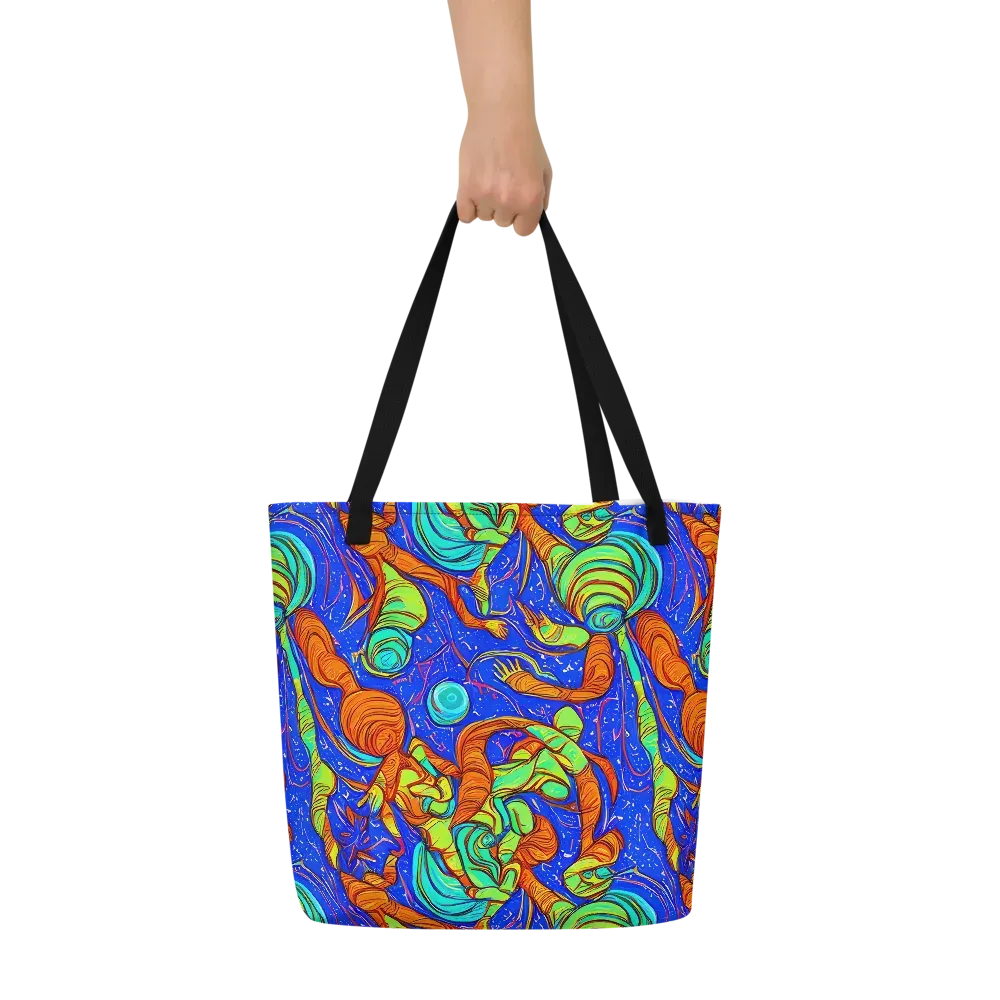 Kinetic Tropics on Large Tote Bag W/ Pocket — Front