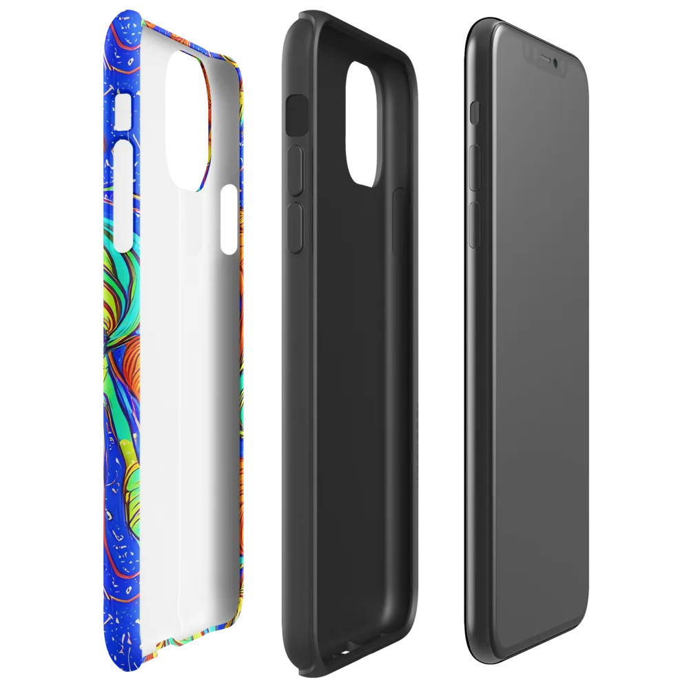 Kinetic Tropics on Tough Case for iPhone® — Right