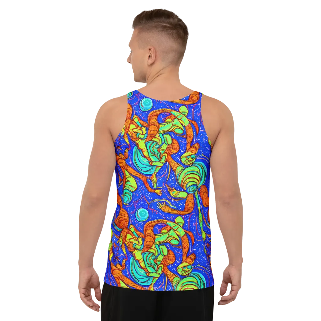 Kinetic Tropics on Men's Tank Top — Back