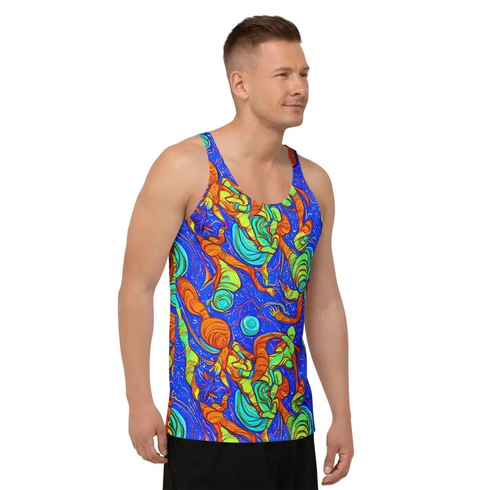 Kinetic Tropics on Men's Tank Top — Right Front