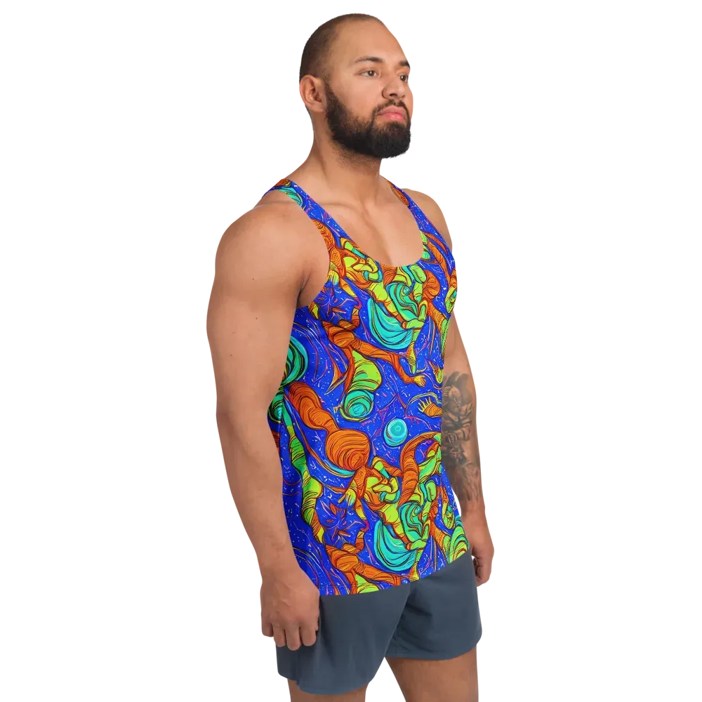 Kinetic Tropics on Men's Tank Top — Right Front