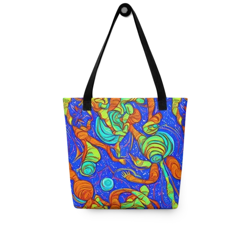 Kinetic Tropics on a Tote Bag