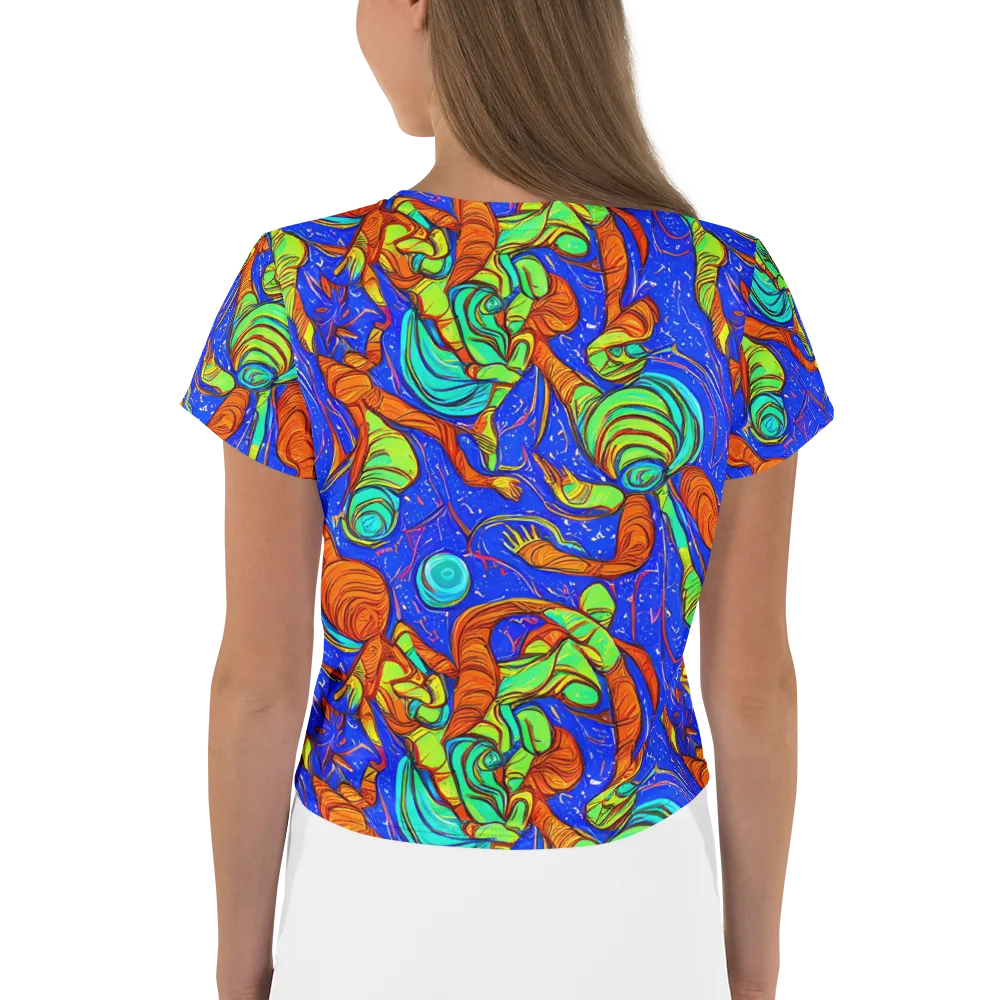 Kinetic Tropics on Crop Tee — Back