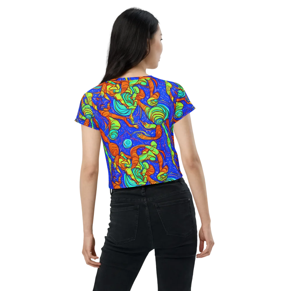 Kinetic Tropics on Crop Tee — Back