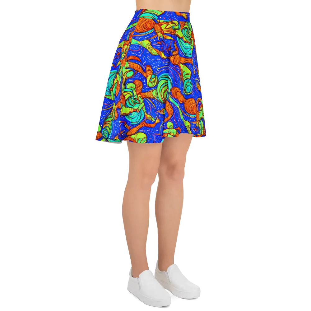 Kinetic Tropics on Skater Skirt — Right