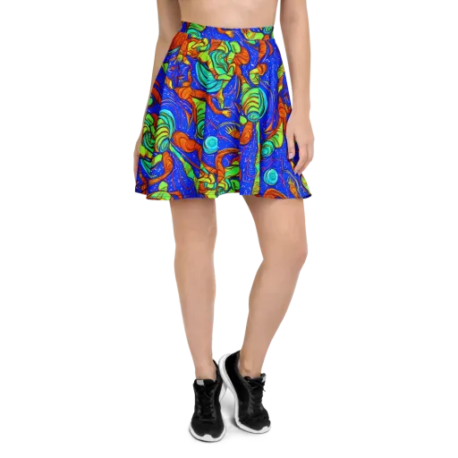 Kinetic Tropics on a Skater Skirt