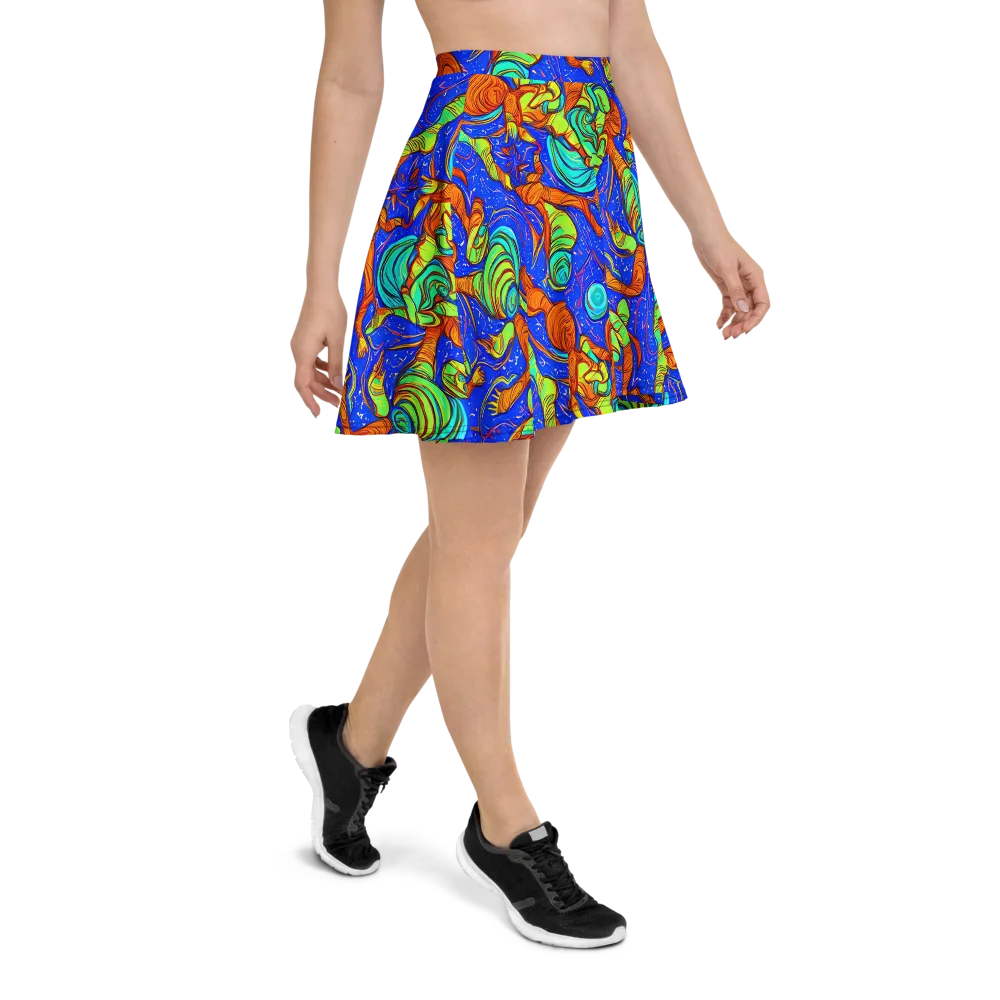 Kinetic Tropics on Skater Skirt — Right