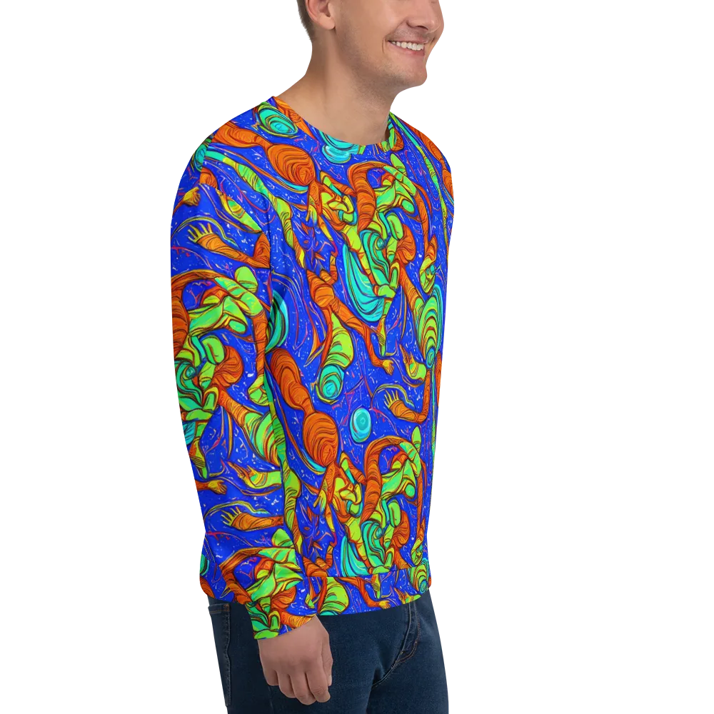 Kinetic Tropics on Sweatshirt — Right Front