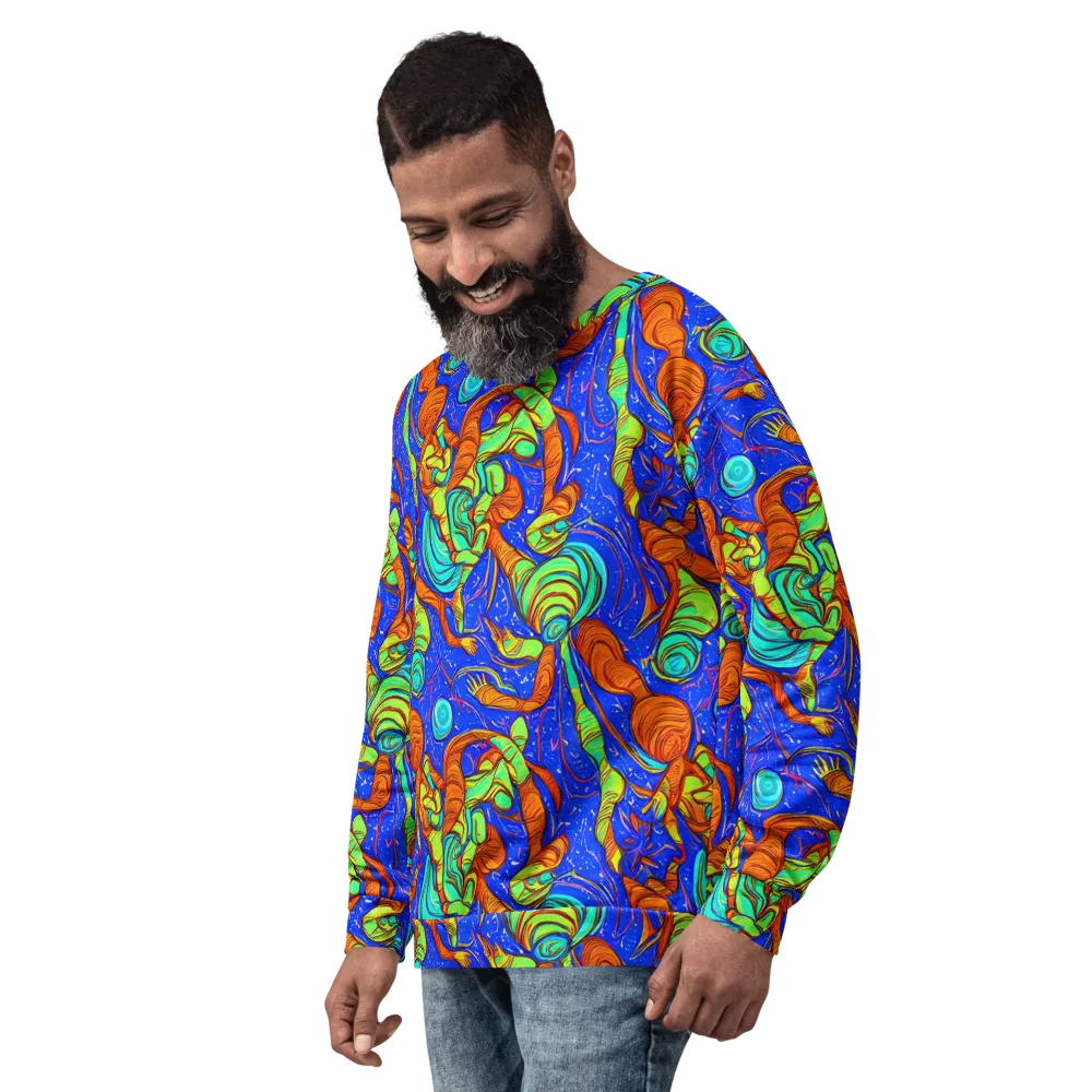 Kinetic Tropics on Sweatshirt — Left Front