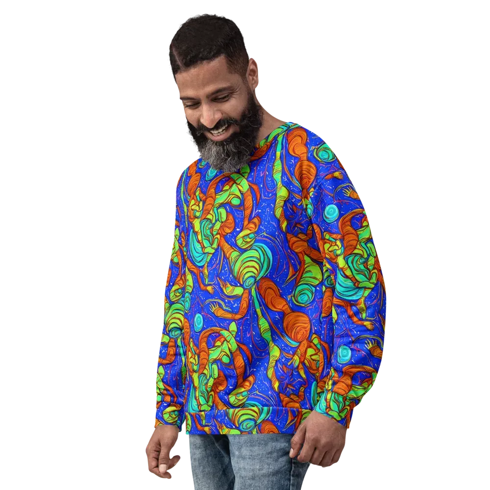 Kinetic Tropics on Sweatshirt — Left Front