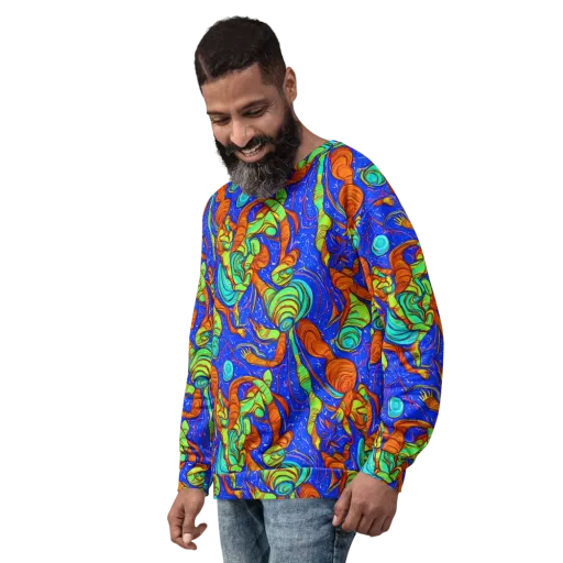 Kinetic Tropics on a Sweatshirt