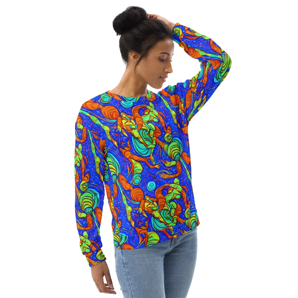 Kinetic Tropics on Sweatshirt — Right Front