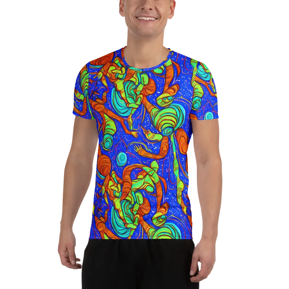 Kinetic Tropics on Men's Athletic T-Shirt — Front