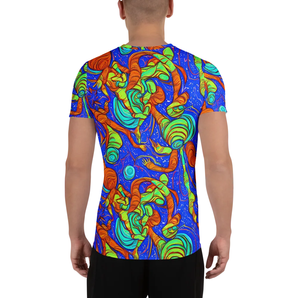 Kinetic Tropics on Men's Athletic T-Shirt — Back