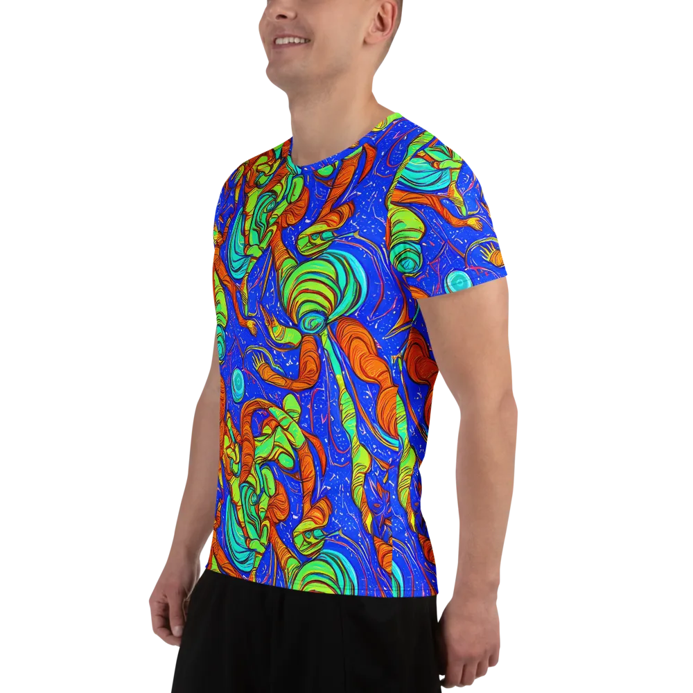 Kinetic Tropics on Men's Athletic T-Shirt — Left