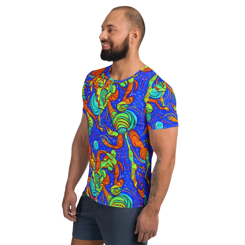 Kinetic Tropics on Men's Athletic T-Shirt — Left