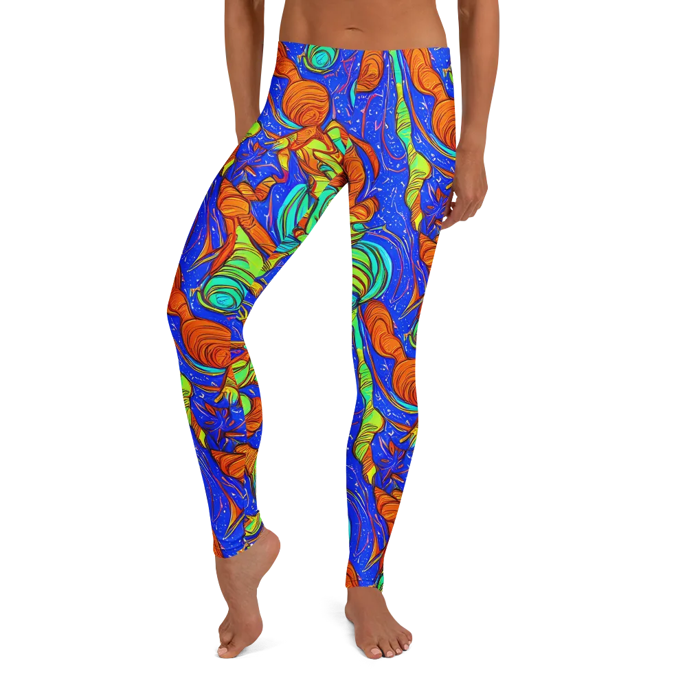 Kinetic Tropics on Leggings — Front