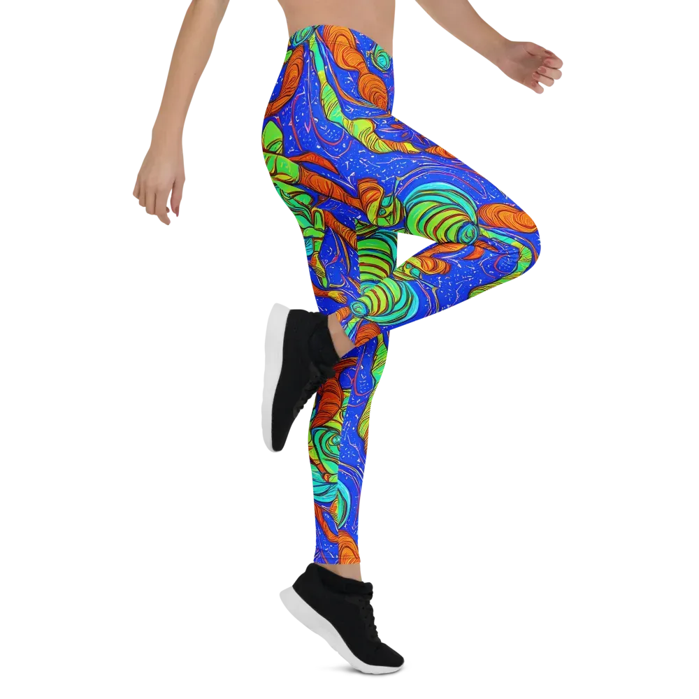 Kinetic Tropics on Leggings — Right