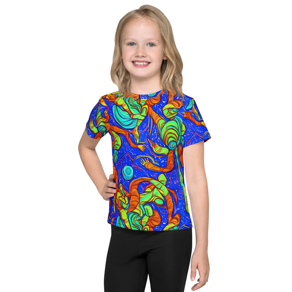 Kinetic Tropics on Kids Crew Neck T-Shirt — Front