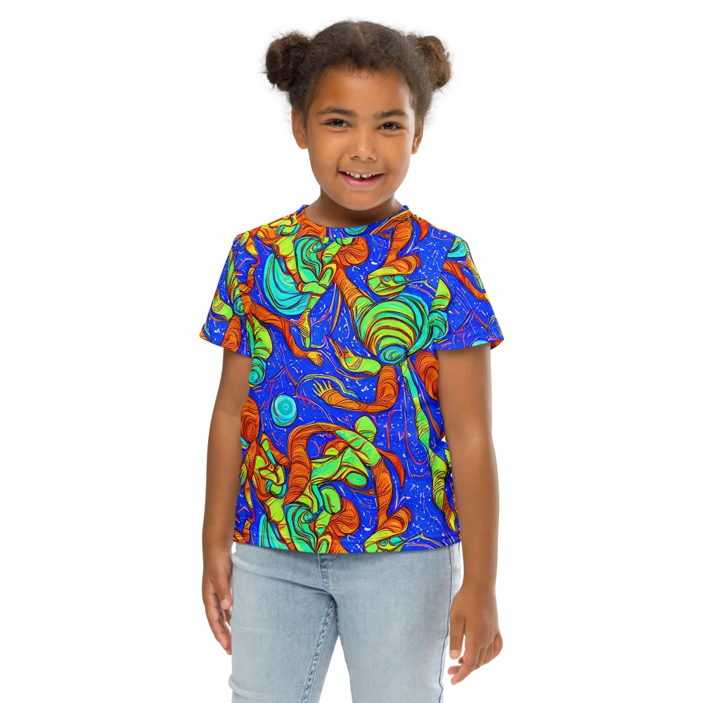 Kinetic Tropics on Kids Crew Neck T-Shirt — Front