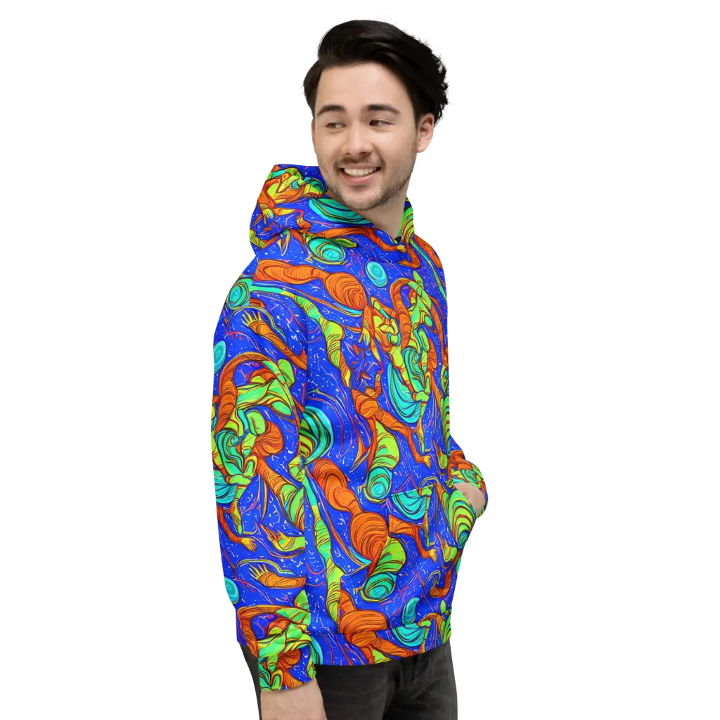 Kinetic Tropics on Hoodie — Right