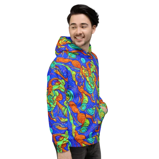 Kinetic Tropics on a Hoodie