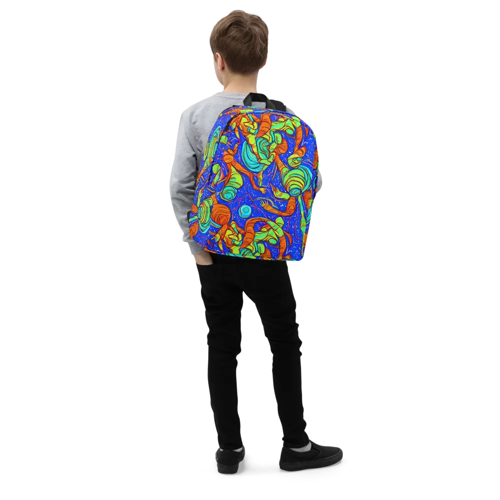 Kinetic Tropics on Minimalist Backpack — Right Front