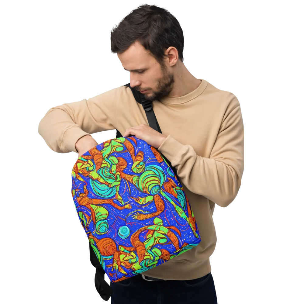 Kinetic Tropics on Minimalist Backpack — Front
