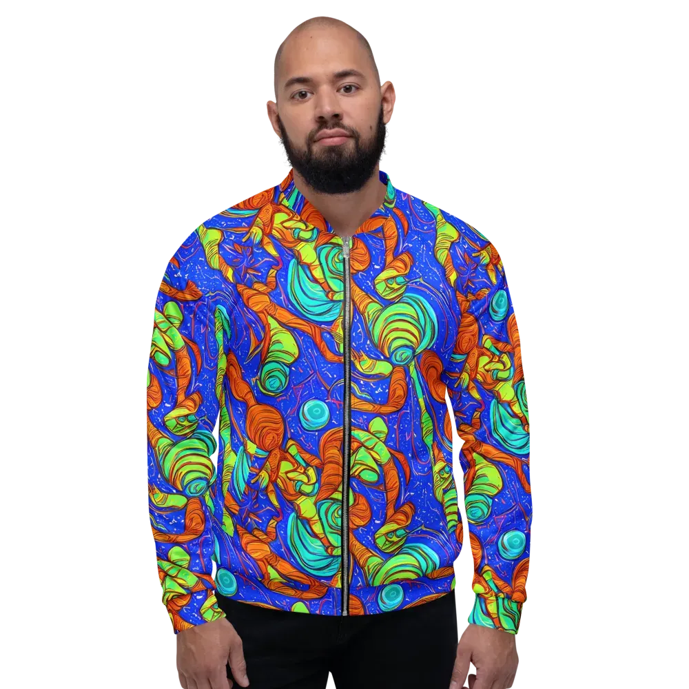 Kinetic Tropics on Bomber Jacket — Front