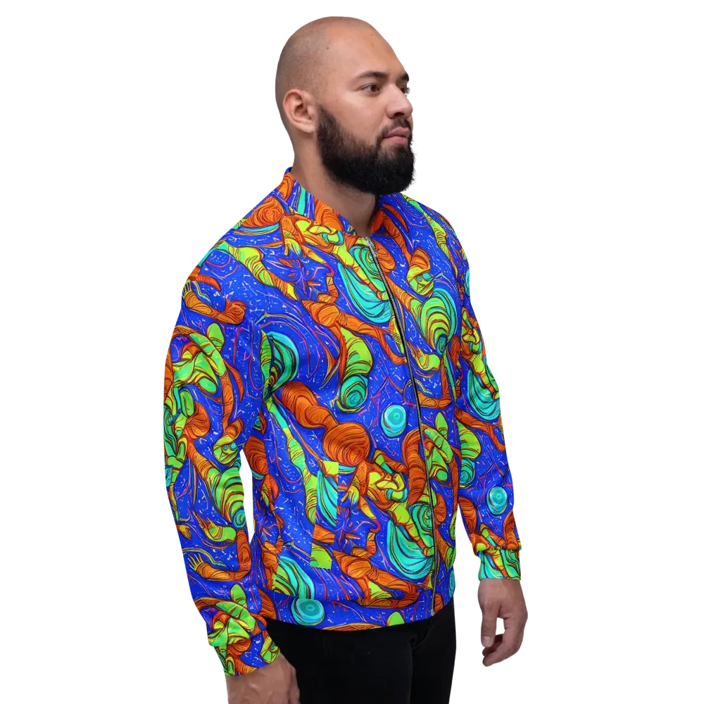 Kinetic Tropics on Bomber Jacket — Right