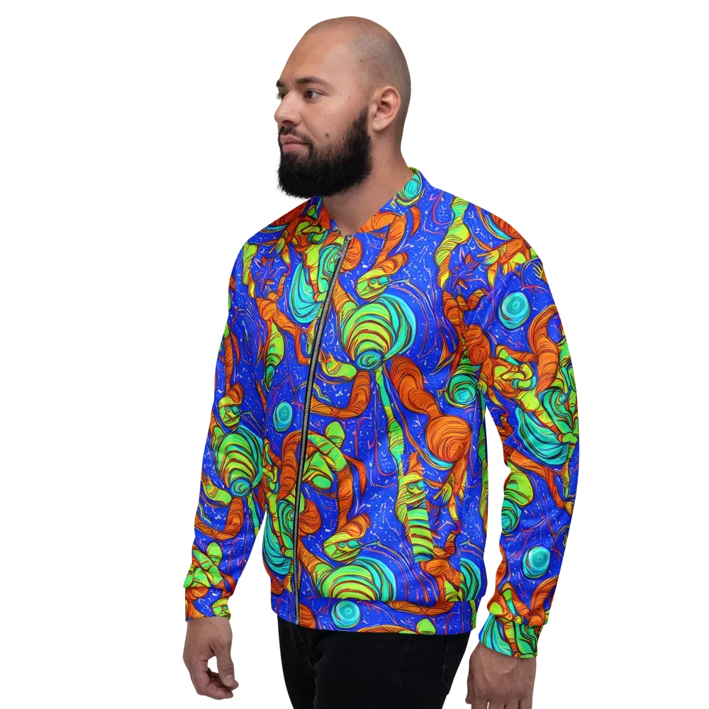 Kinetic Tropics on Bomber Jacket — Left