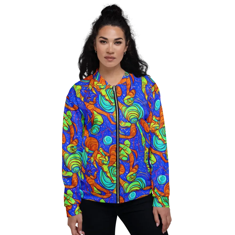 Kinetic Tropics on Bomber Jacket — Front