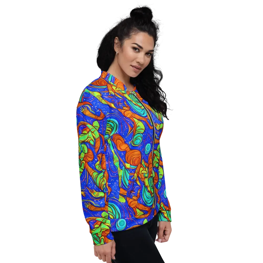 Kinetic Tropics on Bomber Jacket — Right