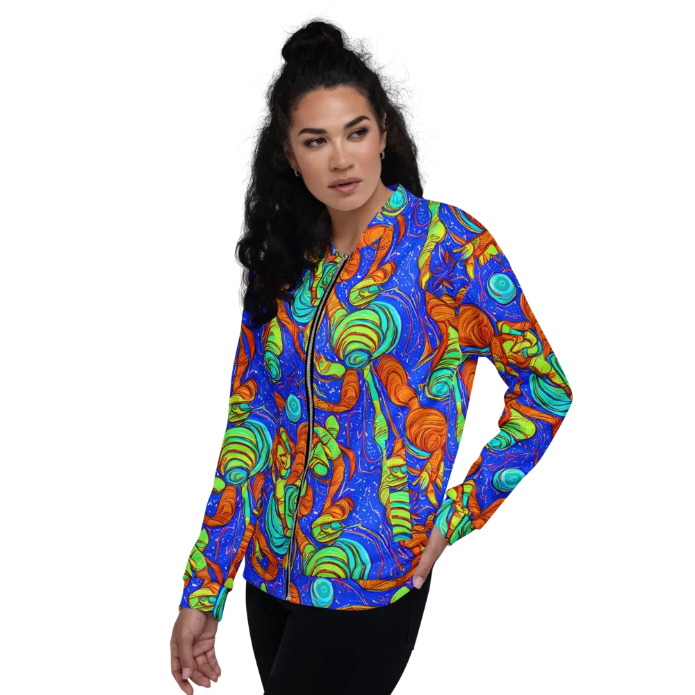 Kinetic Tropics on Bomber Jacket — Left