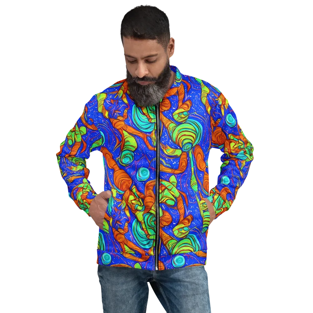 Kinetic Tropics on Bomber Jacket — Front