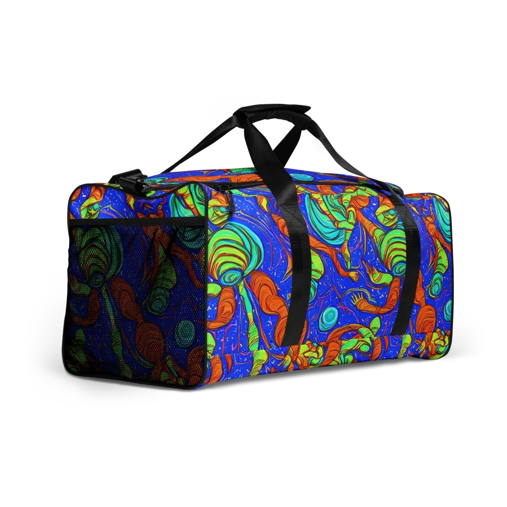 Kinetic Tropics on Duffle Bag — Right Front