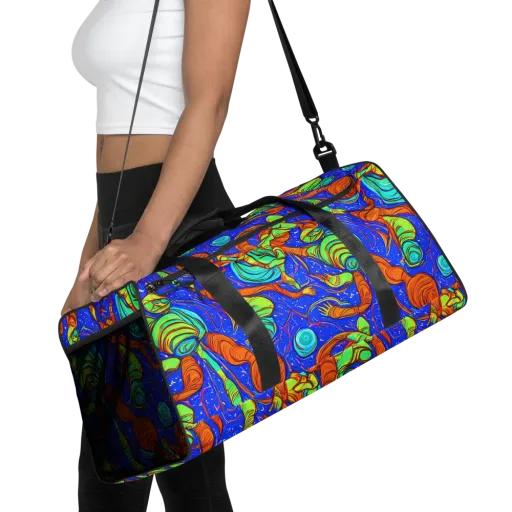 Kinetic Tropics on a Duffle Bag