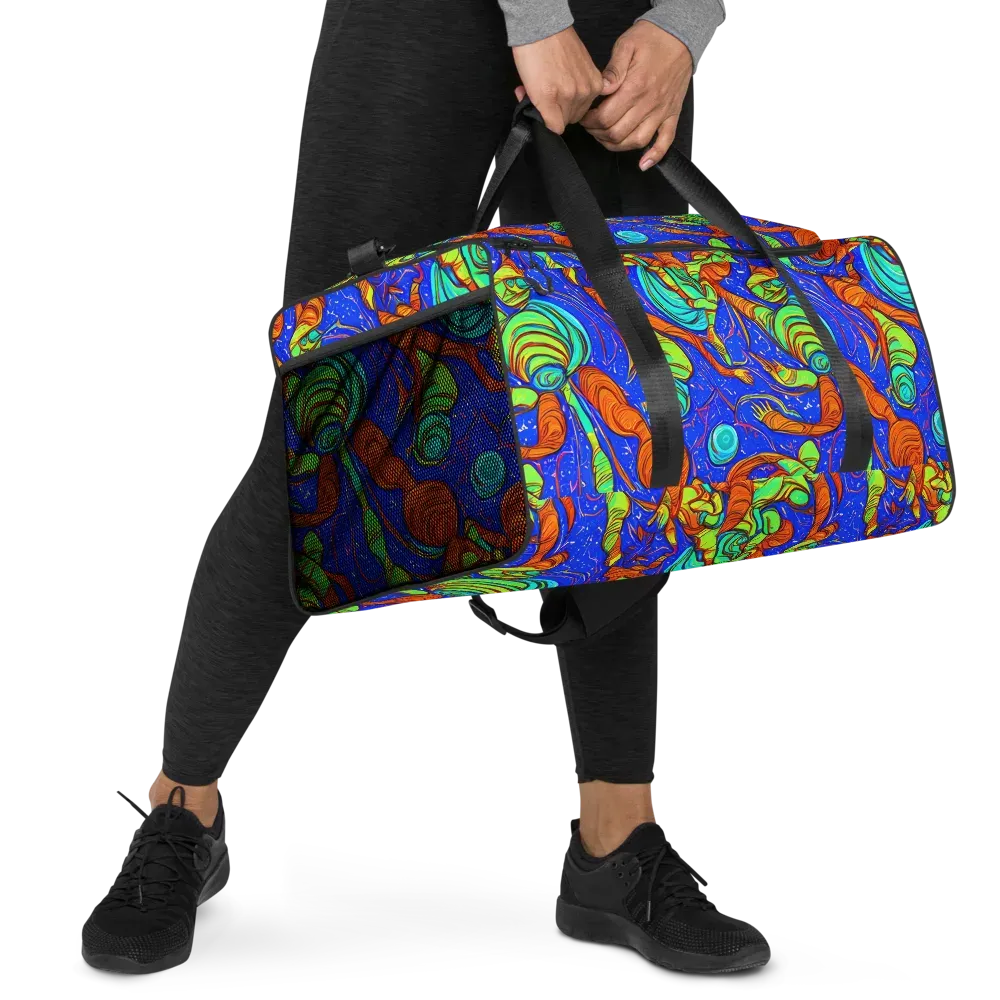 Kinetic Tropics on Duffle Bag — Right Front
