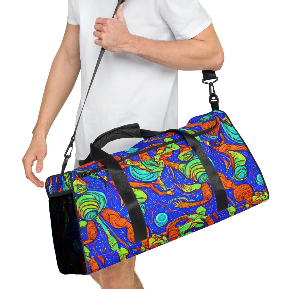 Kinetic Tropics on Duffle Bag — Right Front