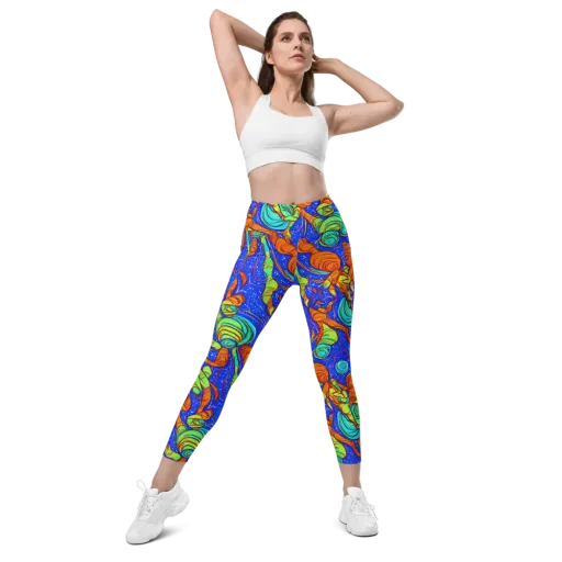 Kinetic Tropics on a Leggings with Pockets