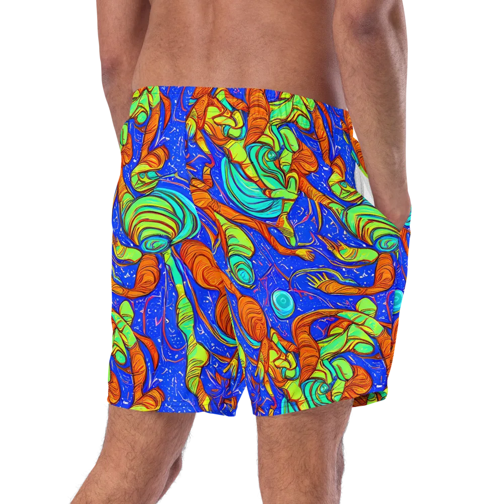 Kinetic Tropics on Swim Trunks — Right Back